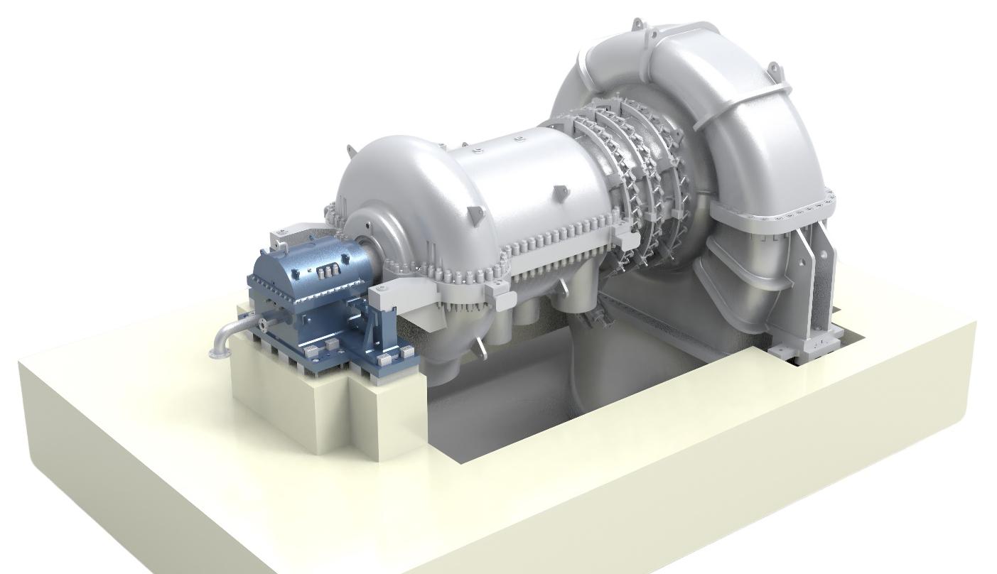 Manufacturer illustration: Dongfang Turbine CAV axial-flow compressor, compressor catalogue, PDF physical page 8.
