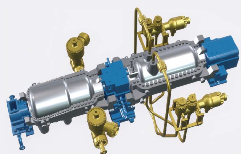 Dongfang steam turbine with cutaway casing