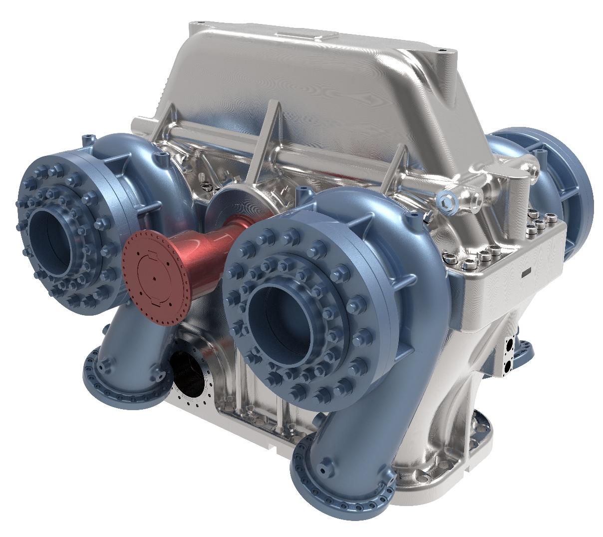 Manufacturer illustration: Dongfang Turbine CG multi-shaft gear-type compressor, compressor catalogue, PDF physical page 10.